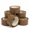 Clear and brown acrylic parcel tape