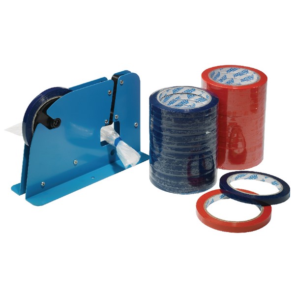 Bag Sealing Tape for Supermarket Stainless Bag Sealing Machine Color Masking Tape Freezer Bag Sealing Tape Veemoon Packing Tape Refills Rainbow Poly Bag Sealing Tape Bag Sealing Tape 